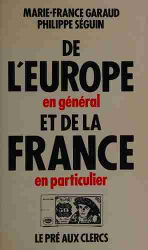 Couverture d'un livre de Marie-France Garaud