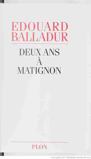 Couverture d'un livre de Edouard Balladur
