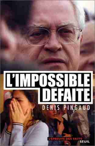 Couverture d'un livre de Denis Pingaud