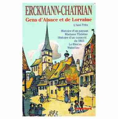 Couverture d'un livre de Erckmann-Chatrian