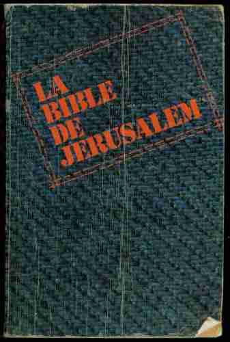 Couverture d'un livre de Ecole biblique de Jérusalem