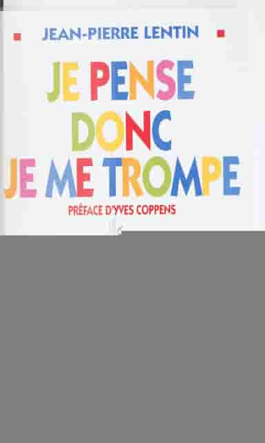 Couverture d'un livre de Jean-Pierre Lentin