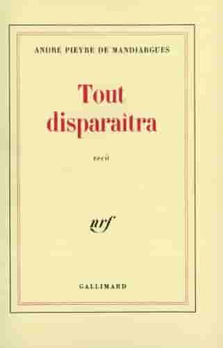 Couverture d'un livre de André Pieyre de Mandiargues