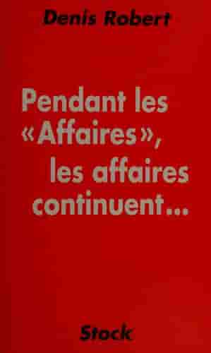 Couverture d'un livre de Denis Robert