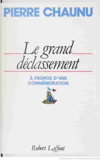 Couverture d'un livre de Pierre Chaunu