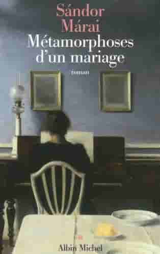 Couverture d'un livre de Sándor Márai