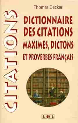 Couverture d'un livre de Thomas Decker