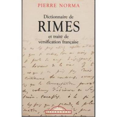 Couverture du livre Dictionnaire de rimes de Pierre Norma