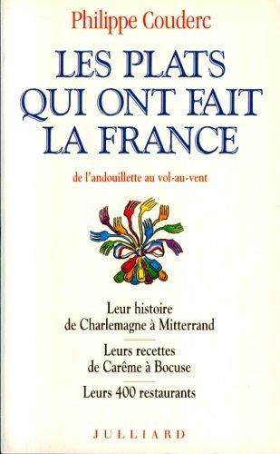 Couverture du livre Les plats qui ont fait la France de Philippe Couderc
