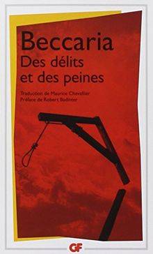 Couverture du livre Des délits et des peines de Cesare Beccaria
