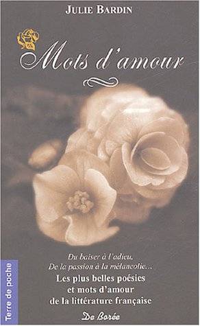 Couverture du livre Mots d'amour de Julie Bardin