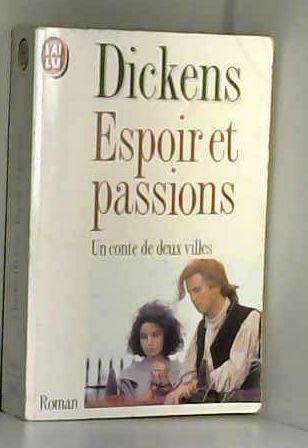 Couverture du livre Espoirs et passions de Charles Dickens