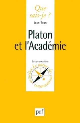 Couverture du livre Platon et l'Académie de Jean Brun
