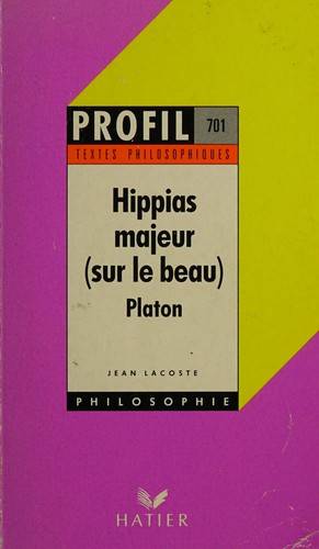 Couverture du livre Hippias majeur de Platon