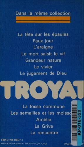 Couverture du livre Tendre et violente Élisabeth de Henri Troyat