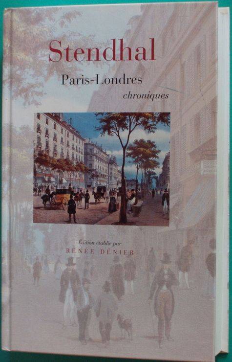 Couverture du livre Paris-Londres de Stendhal