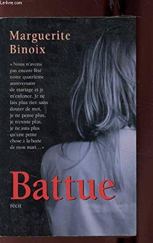 Couverture du livre Battue : [récit] de Marguerite Binoix