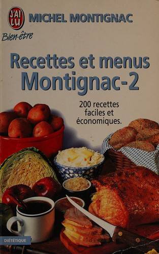 Couverture du livre RECETTES ET MENUS MONTIGNAC de Michel Montignac
