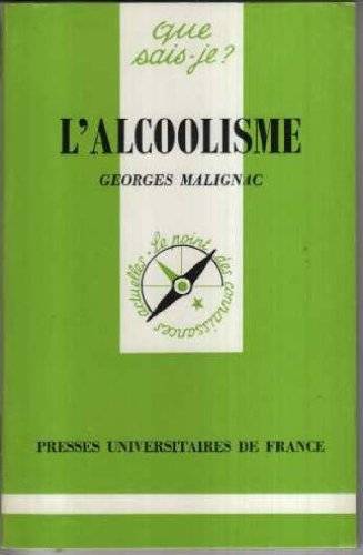 Couverture du livre L'alcoolisme de Georges Malignac