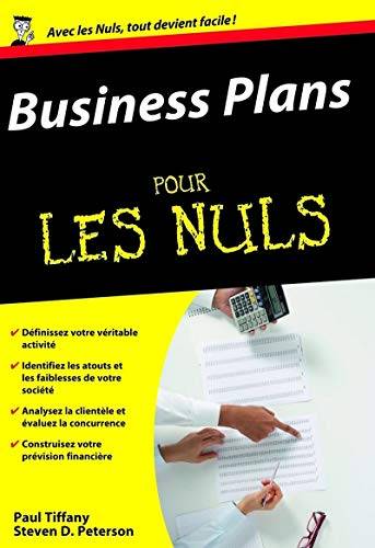Couverture du livre Business plans pour les nuls de Paul Tiffany