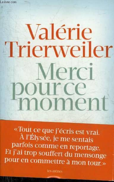 Couverture du livre Merci pour ce moment de Valérie Trierweiler
