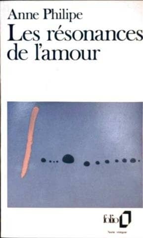 Couverture du livre Les résonances de l'amour de Anne Philipe