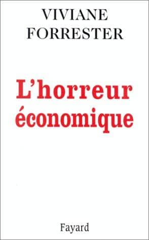 Couverture du livre L'horreur économique de Viviane Forrester