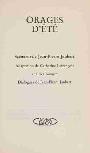 Couverture d'un livre de Jean-Pierre Jaubert