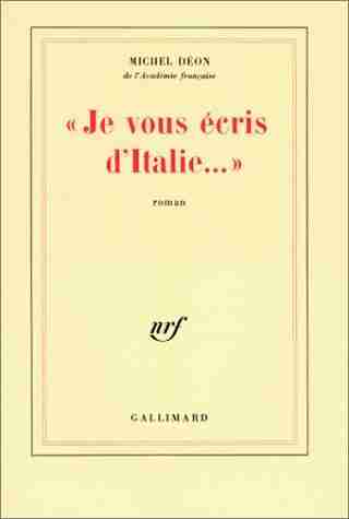 Couverture d'un livre de Michel Déon