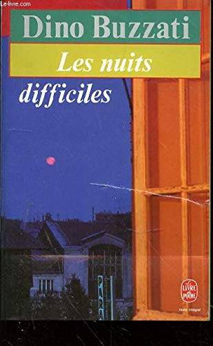 Couverture du livre Les nuits difficiles de Dino Buzzati
