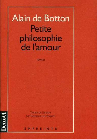 Couverture du livre Petite philosophie de l'amour de Alain de Botton